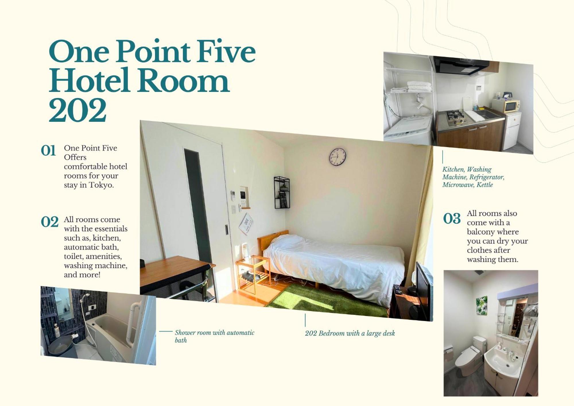 One Point Five Hotel Токио Екстериор снимка